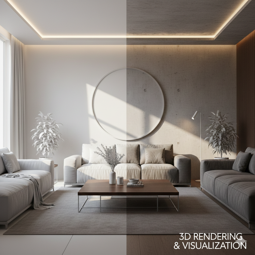 3D Visualization Only (Renders / Walkthrough) - Professional Interior Design by Nobho